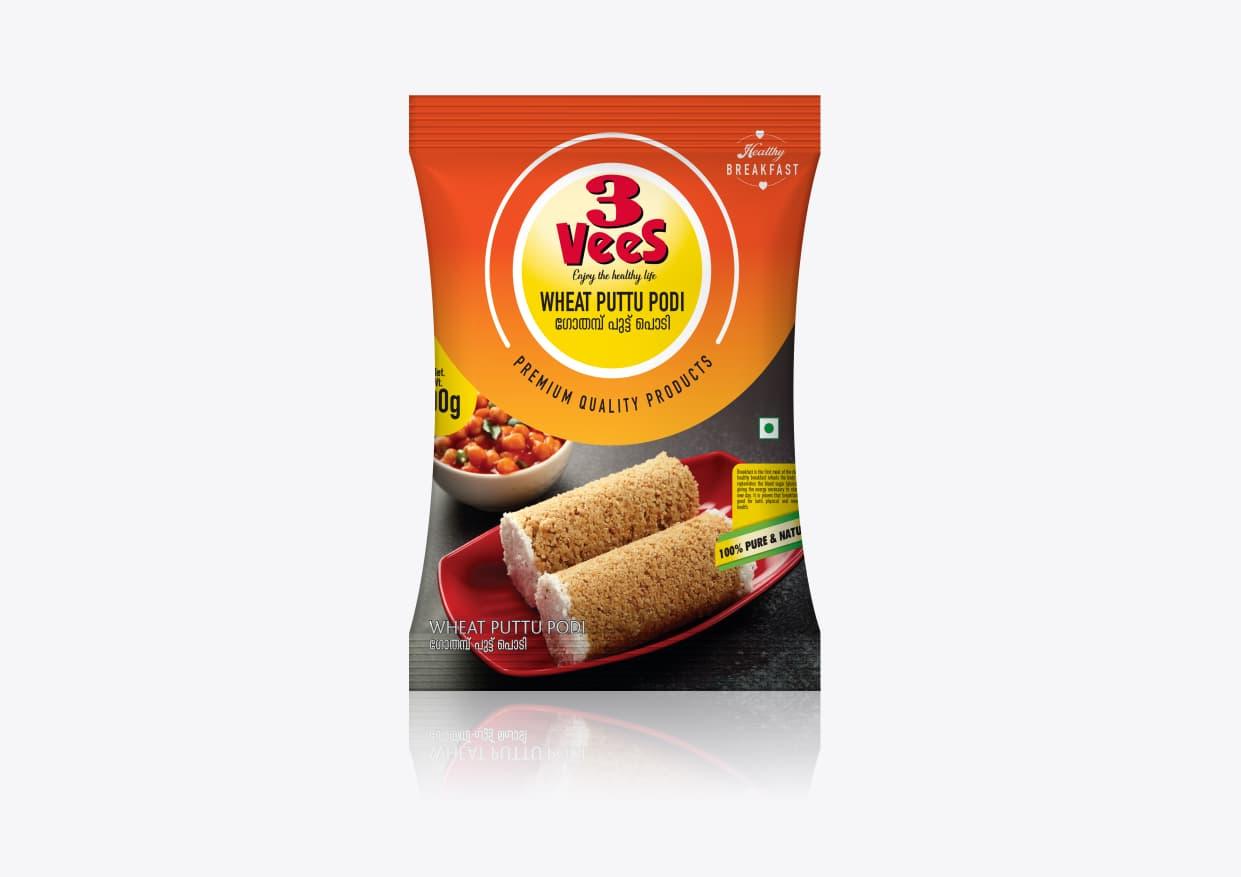 3vees Wheat Puttupodi (500g)